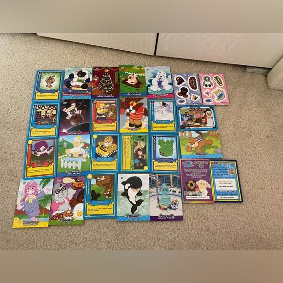 22 Webkinz Vintage Trading Cards & 2 sticker packs - Picture 4 of 4